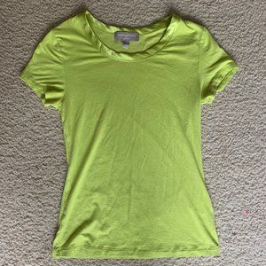 Banana Republic Luxe Touch XXSP Lime Green Tee
